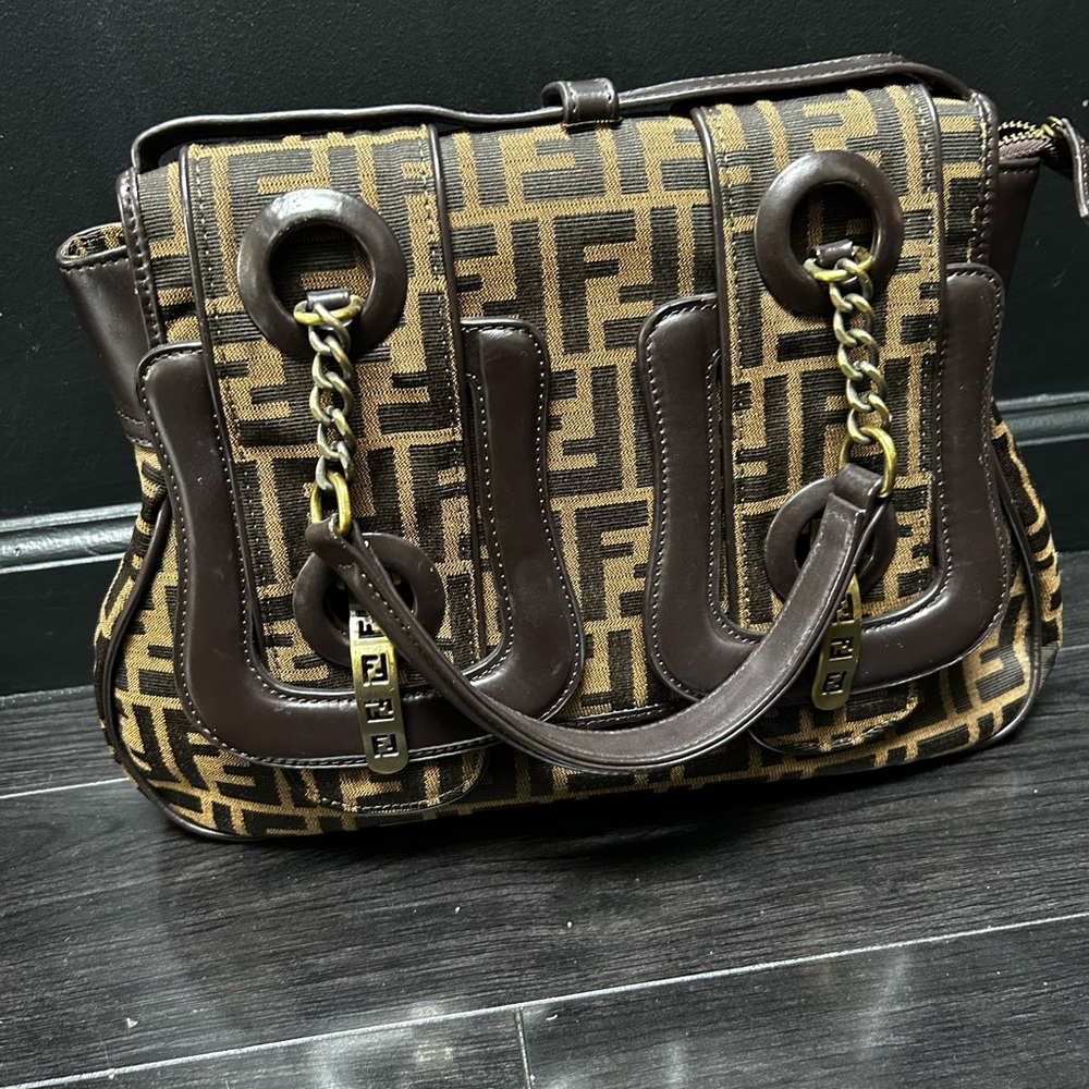 Fendi Brown Designer Handbag